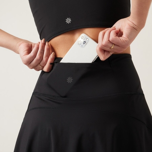 Athleta Ace Tennis Skort 15.5. NWT. Black size XXS - Picture 5 of 10